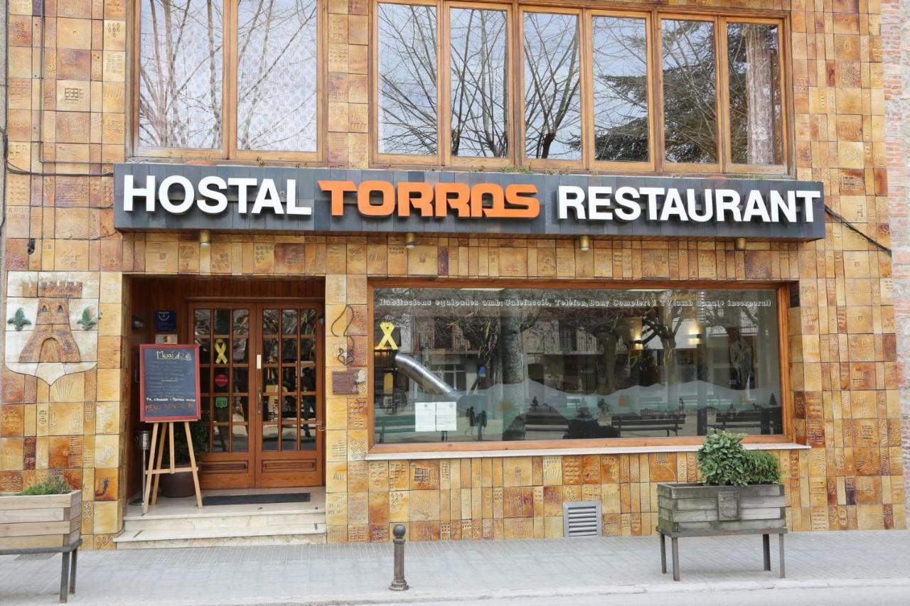 Hostal Torras Sant Hilari Sacalm Kültér fotó